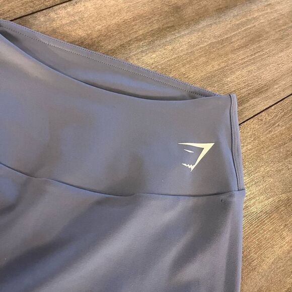 GymShark Blue/Grey Athletic Workout Leggings Women Medium Bin N-49 - Picture 2 of 4